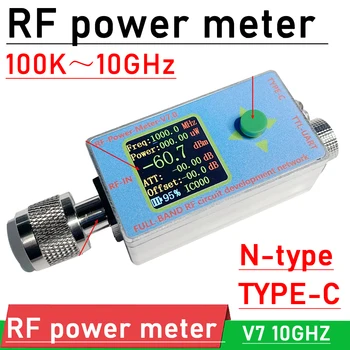 100K-10G измеритель радиочастотной мощности N-типа V7 TYPE-C USB для передачи данных TTL программное обеспечение последовательной связи ДЛЯ Усилителя Радиолюбителей