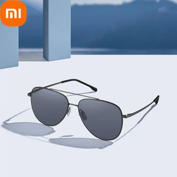 Xiaomi Mijia Нейлоновые поляризованные солнцезащитные очки с защитой от масляных пятен/ отпечатков пальцев, блокирующие УФ-излучение, портативные солнцезащитные очки-пилоты для кемпинга за рулем