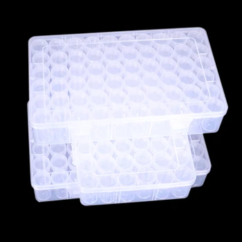 пластиковая коробка с сеткой 60/120, коробка для хранения лекарств, коробка для алмазной живописи, коробка для вышивки, коробка для хранения ювелирных изделий, аксессуары, инструменты