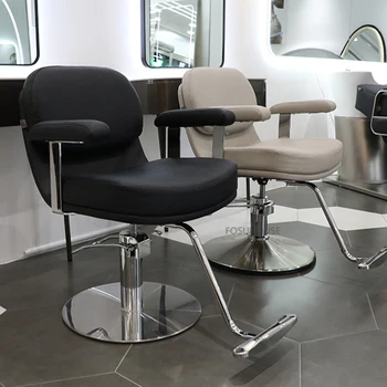 Современные парикмахерские кресла из искусственной кожи для мебели салона красоты, удобное парикмахерское кресло, профессиональное парикмахерское кресло